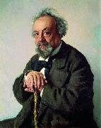 Ilya Repin Aleksey Pisemsky oil painting